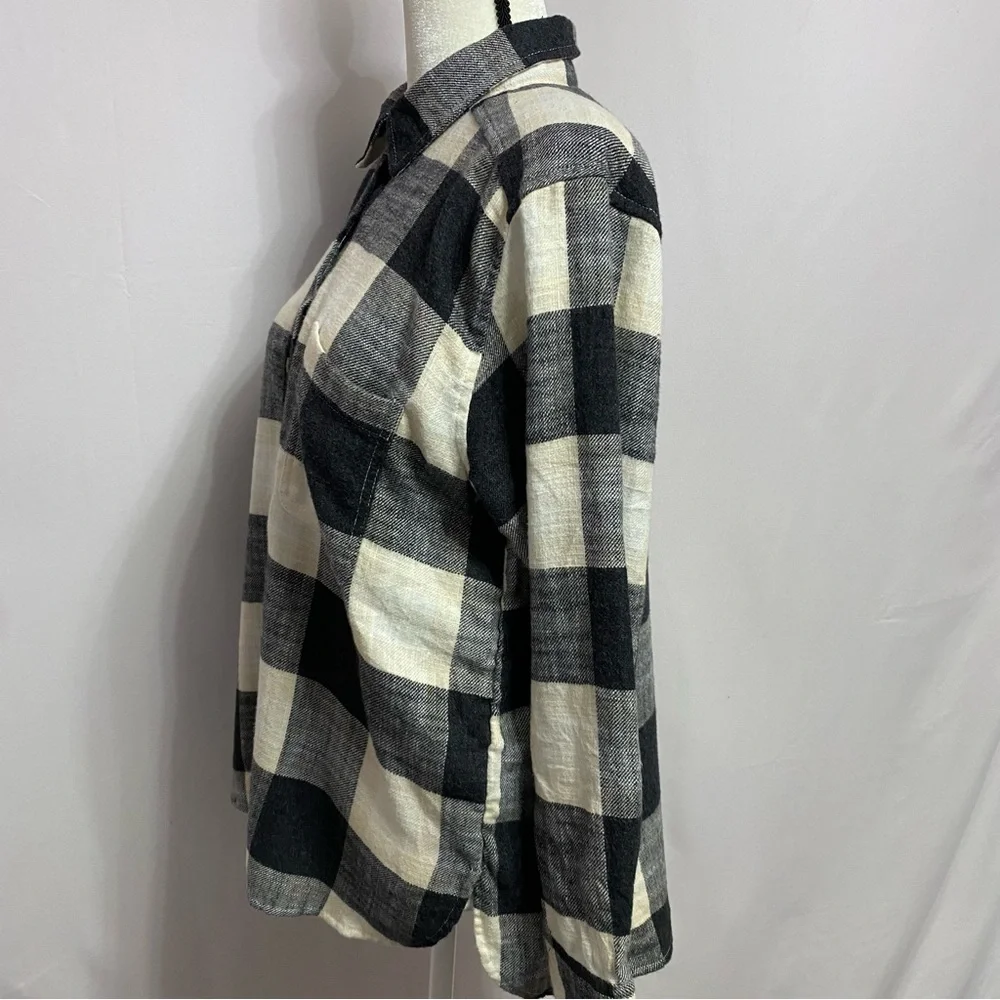 NWT American Eagle Boyfriend Fit Amazingly Soft Flannel Shirt Size S #1358 - Picture 2 of 12